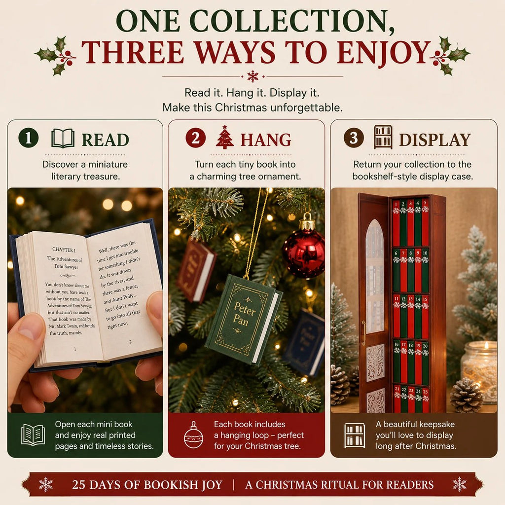 📚 25-Day Mini Book Advent Calendar – A Book Lover's Christmas Countdown(📦Buy 2 Free Shipping)