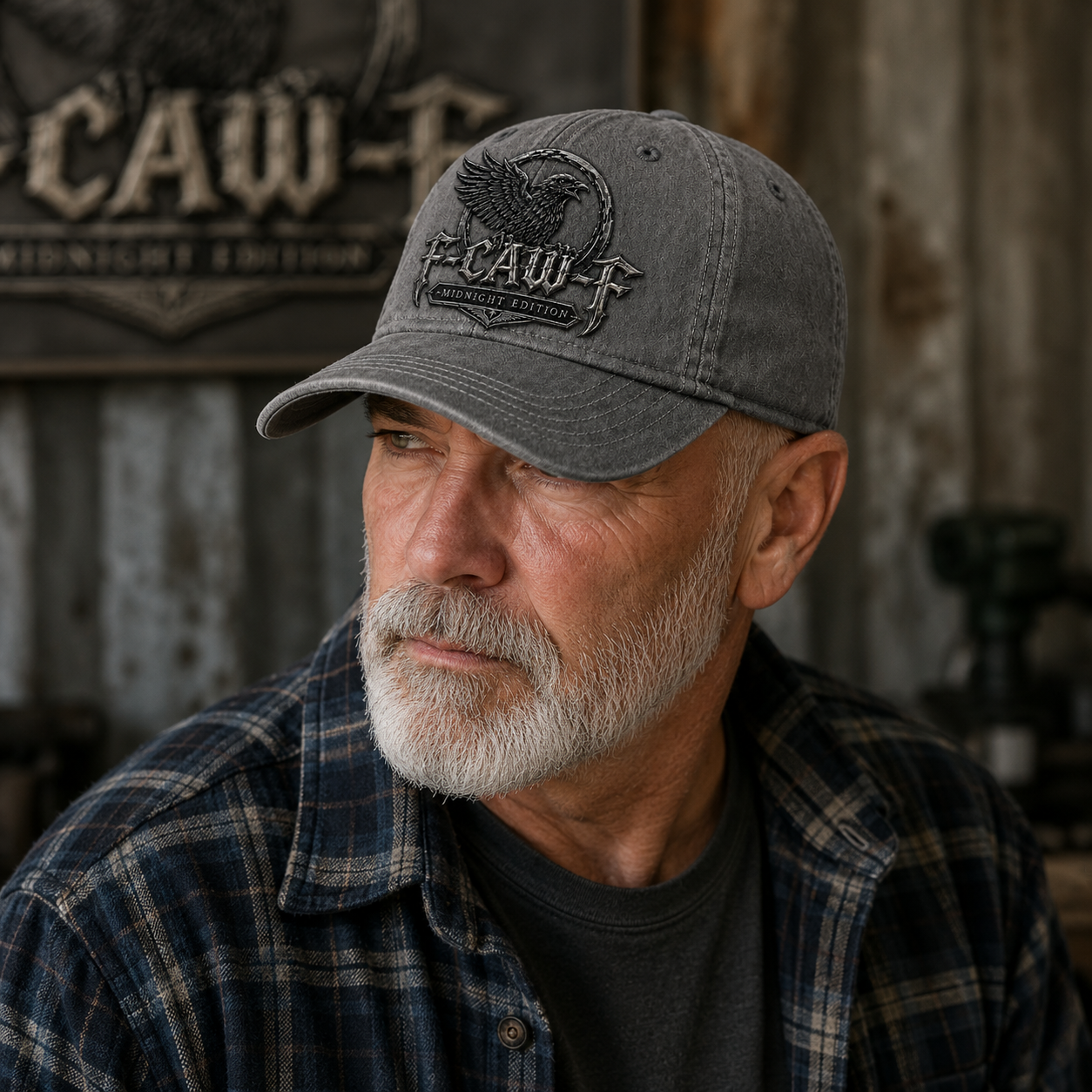 🔥 F-CAW-F "Midnight Edition" Crow Retro Cap