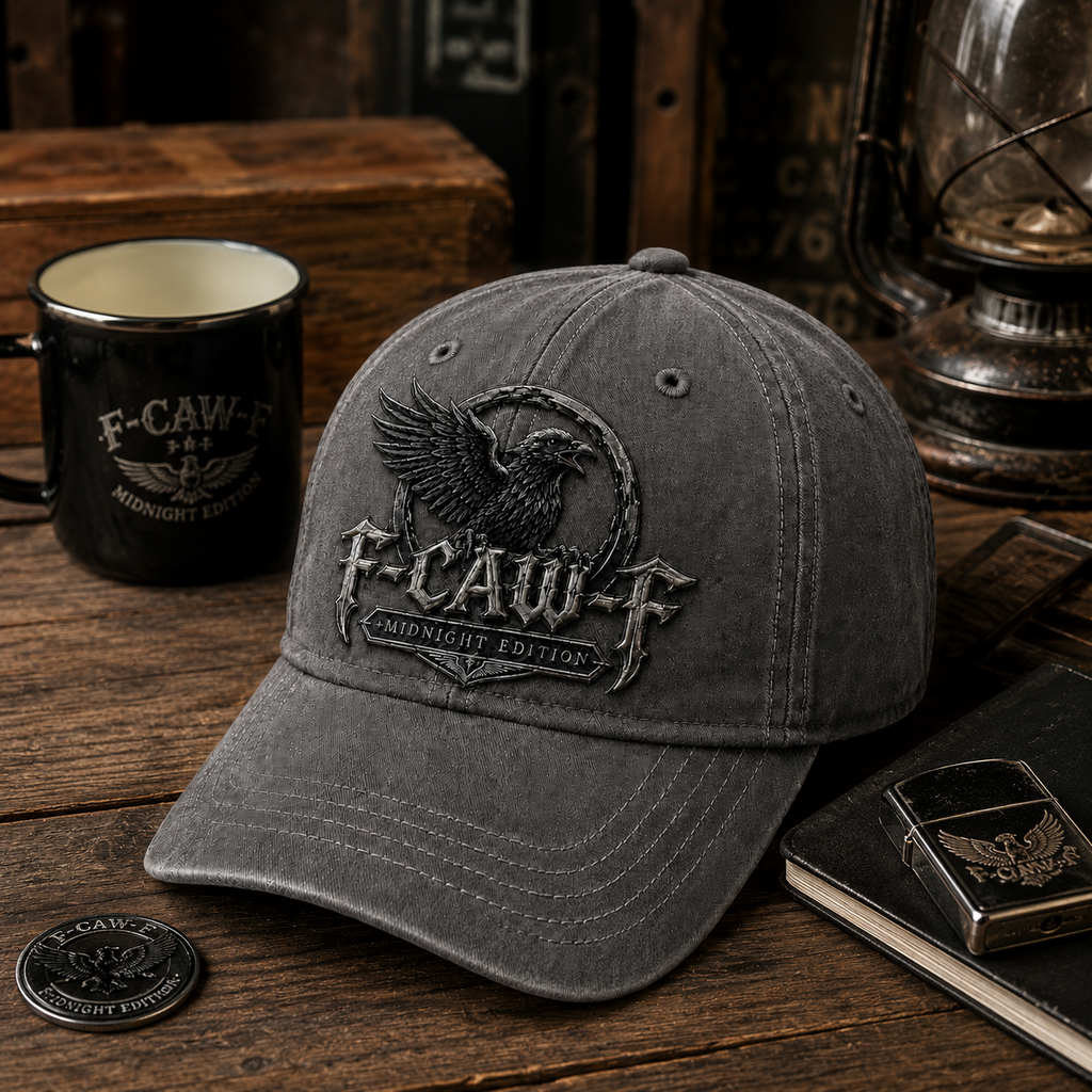 🔥 F-CAW-F "Midnight Edition" Crow Retro Cap