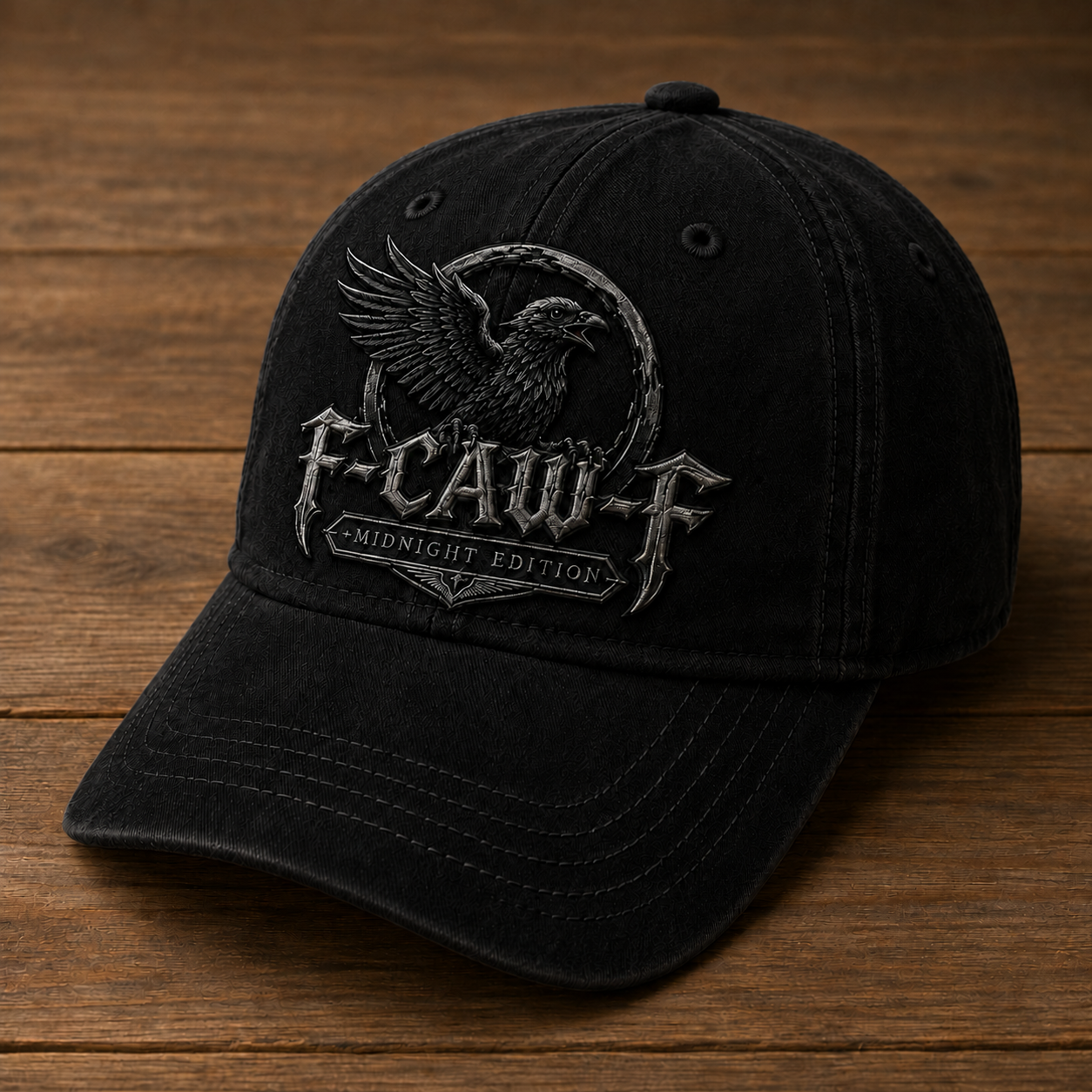 🔥 F-CAW-F "Midnight Edition" Crow Retro Cap