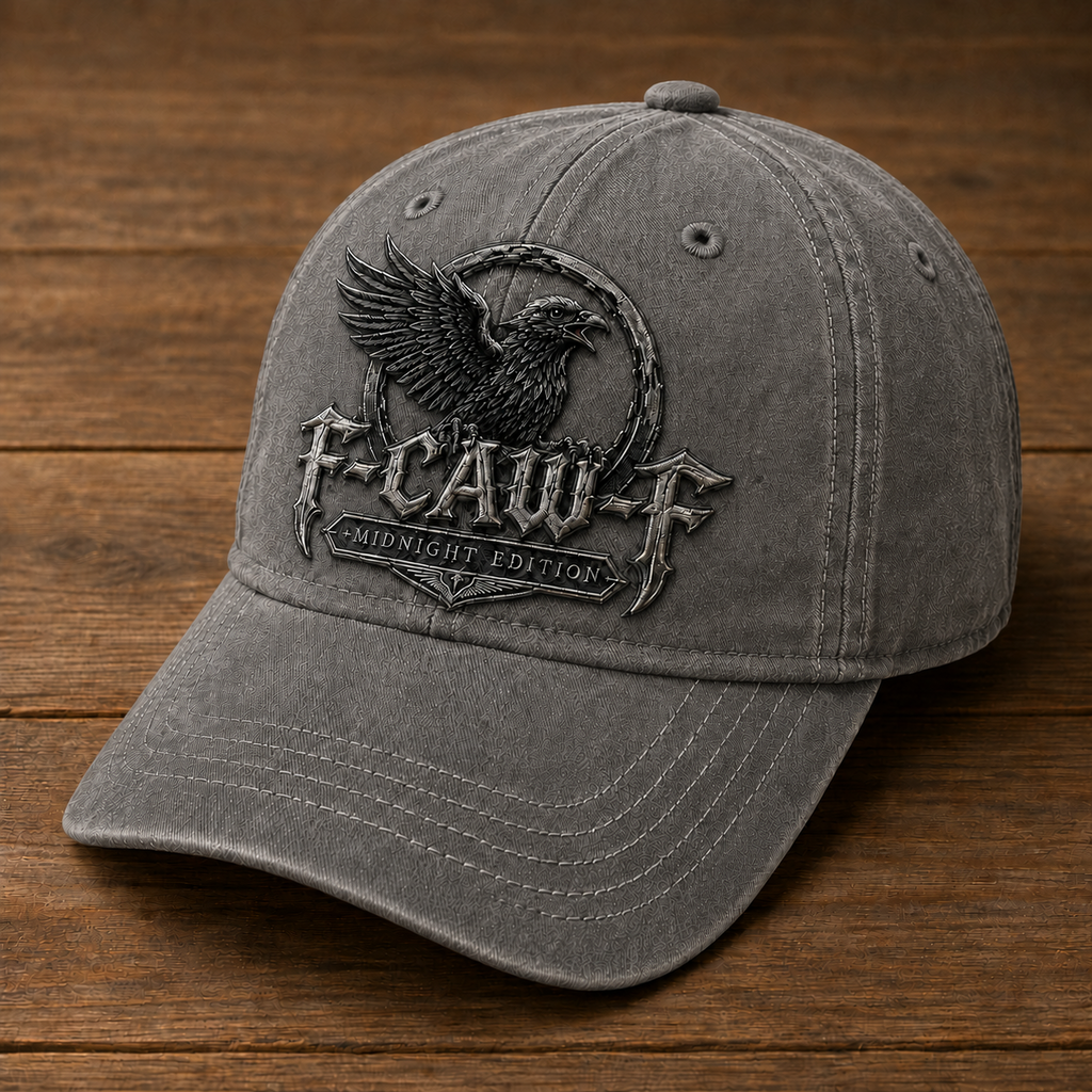 🔥 F-CAW-F "Midnight Edition" Crow Retro Cap