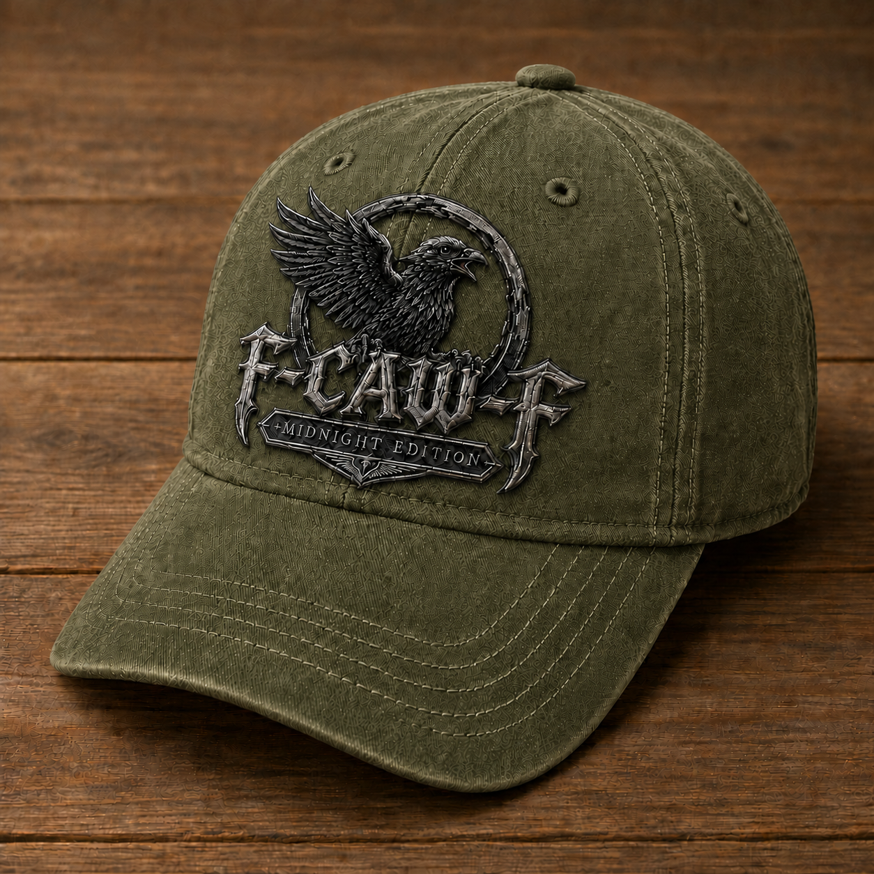 🔥 F-CAW-F "Midnight Edition" Crow Retro Cap