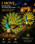 Solar Peacock Garden Sculpture
