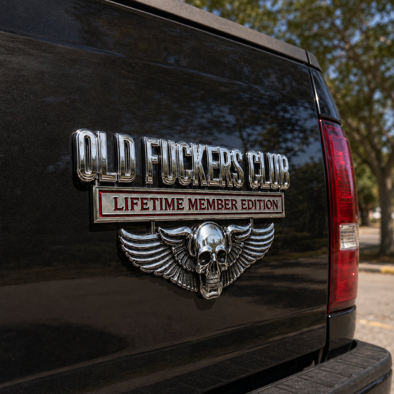 💀OLD F*CKERS CLUB Metal Car Emblem