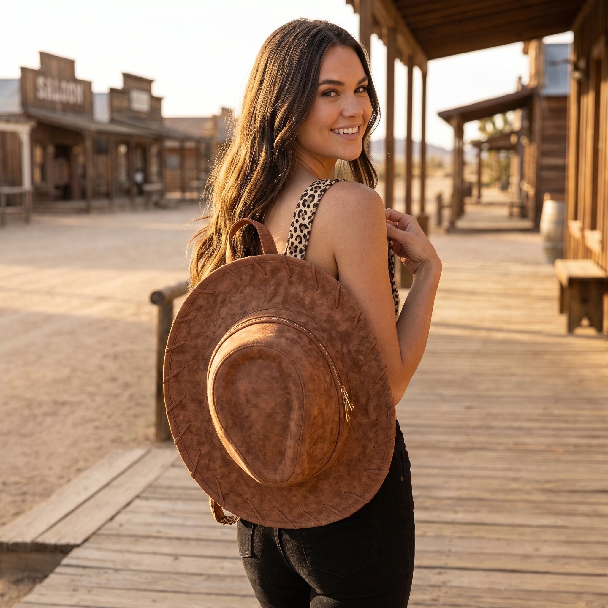 🔥HOT SALE 49% OFF - 🤠🐎Cowgirl Hat Backpack |✨Carry Your Style Everywhere