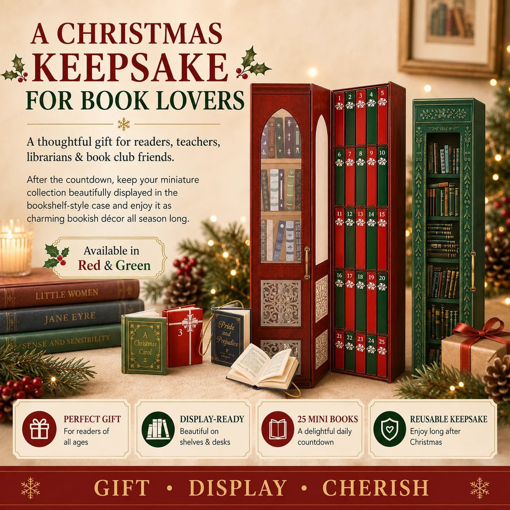 📚 25-Day Mini Book Advent Calendar – A Book Lover's Christmas Countdown(📦Buy 2 Free Shipping)