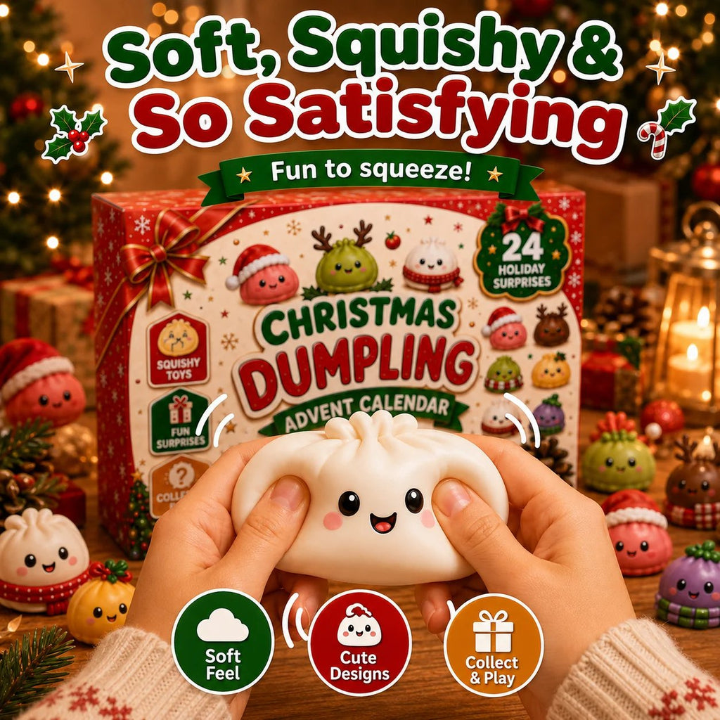 🎅 24 Days of Mini Squishies – Cute 2026 Advent Calendar with Daily Dumpling Surprises