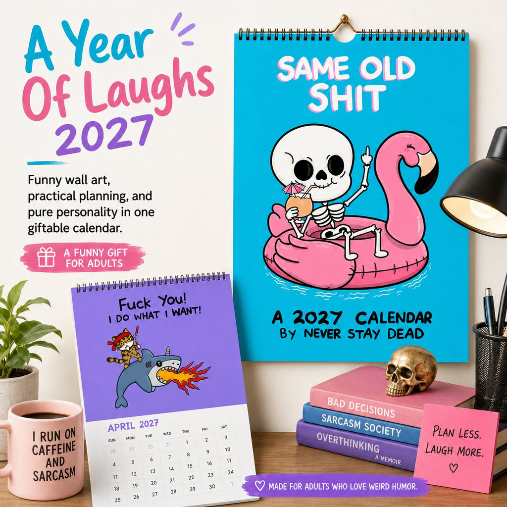 💥Early Bird Sale — 49% OFF🎁Wall Calendar 2027📆 Offensively Cute & Unapologetically Fun! 🌟