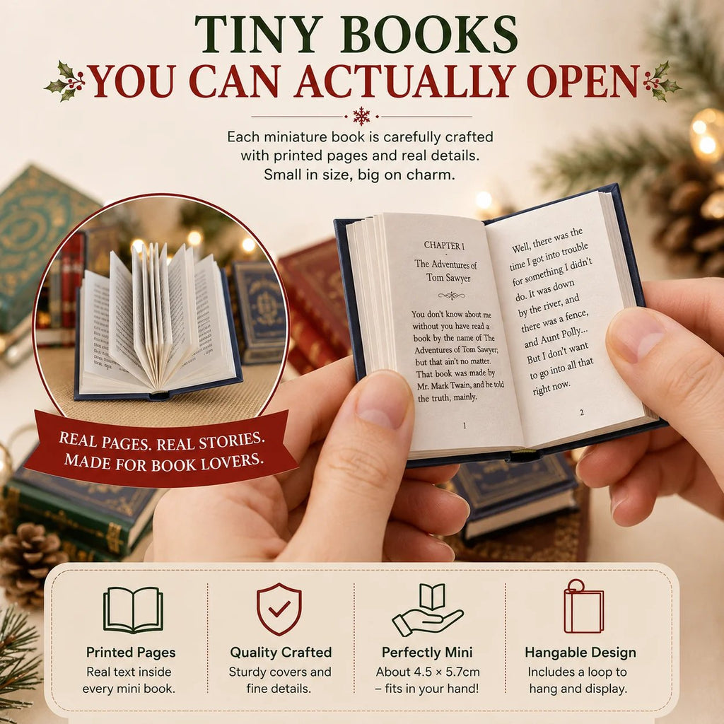 📚 25-Day Mini Book Advent Calendar – A Book Lover's Christmas Countdown(📦Buy 2 Free Shipping)