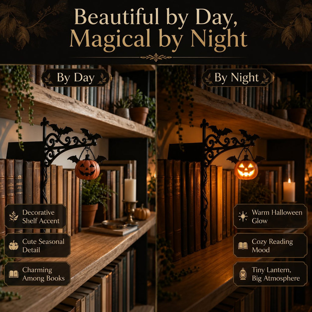 📚 Where Every Shelf Tells a Story——Halloween Edition Library Shelf Lanterns