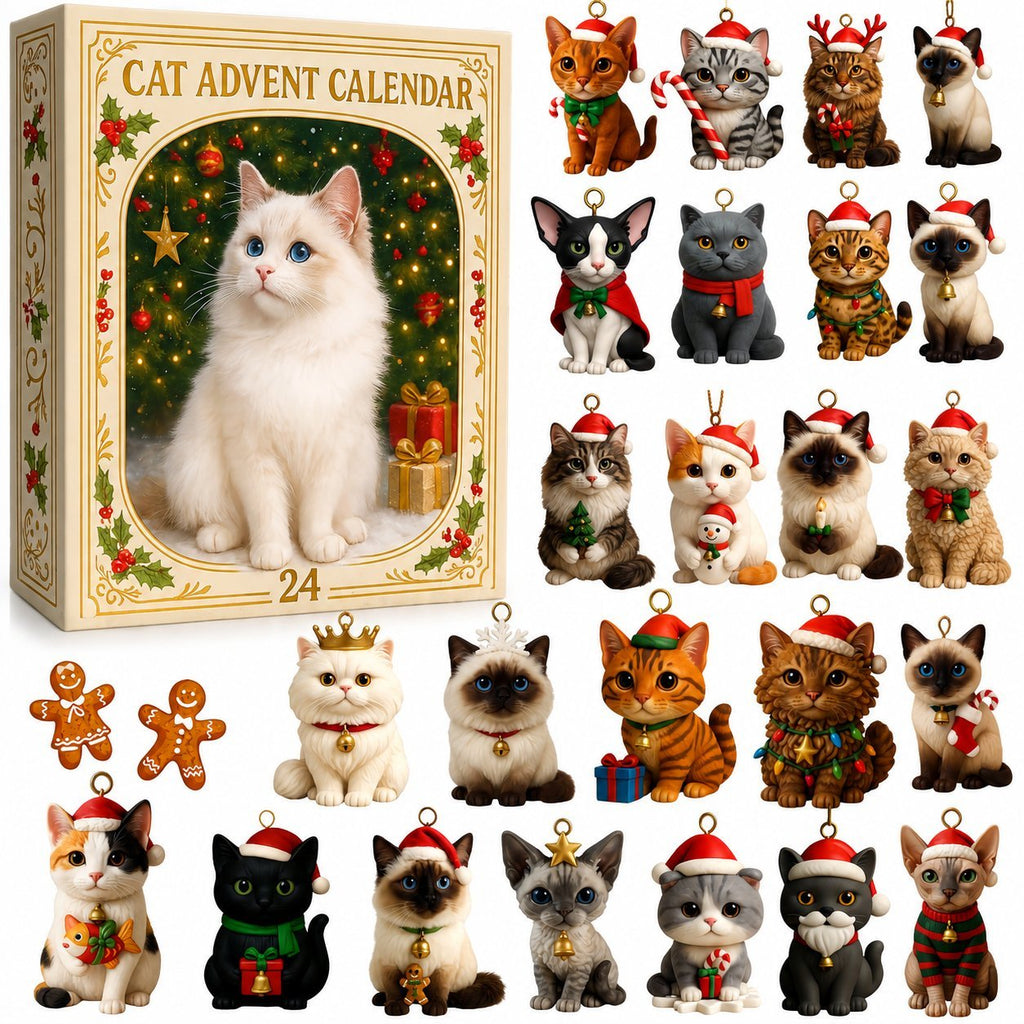 ⏳ Today 49% OFF –🐱 Advent Calendar 2026 Cat Advent Calendar - Giftfor Adults Friends CatOwners and Lovers Christmas Holiday Countdown Gift