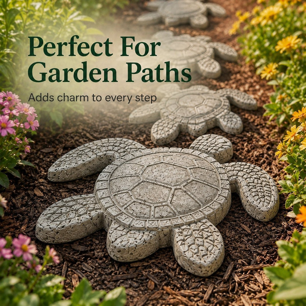 🌊 Reusable Ocean Theme Garden Art Mold – Make Your Garden Truly One of a Kind