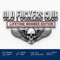 💀OLD F*CKERS CLUB Metal Car Emblem
