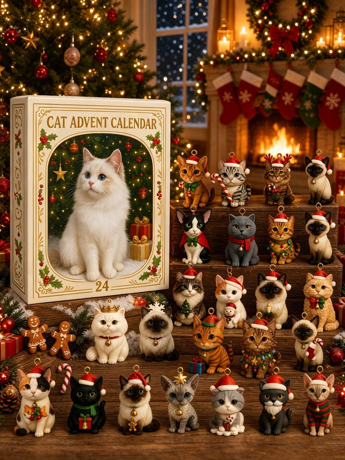 ⏳ Today 49% OFF –🐱 Advent Calendar 2026 Cat Advent Calendar - Giftfor Adults Friends CatOwners and Lovers Christmas Holiday Countdown Gift