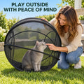⏳ Hot Sale 49% OFF – 🐱 Pop Up Cat Playpen | 32-Inch Breathable Mesh Enclosure for Indoor & Outdoor Use 🌿