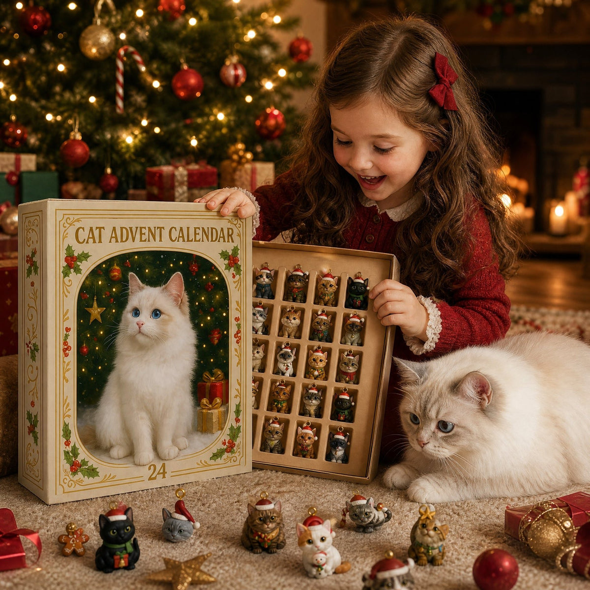 ⏳ Today 49% OFF –🐱 Advent Calendar 2026 Cat Advent Calendar - Giftfor Adults Friends CatOwners and Lovers Christmas Holiday Countdown Gift