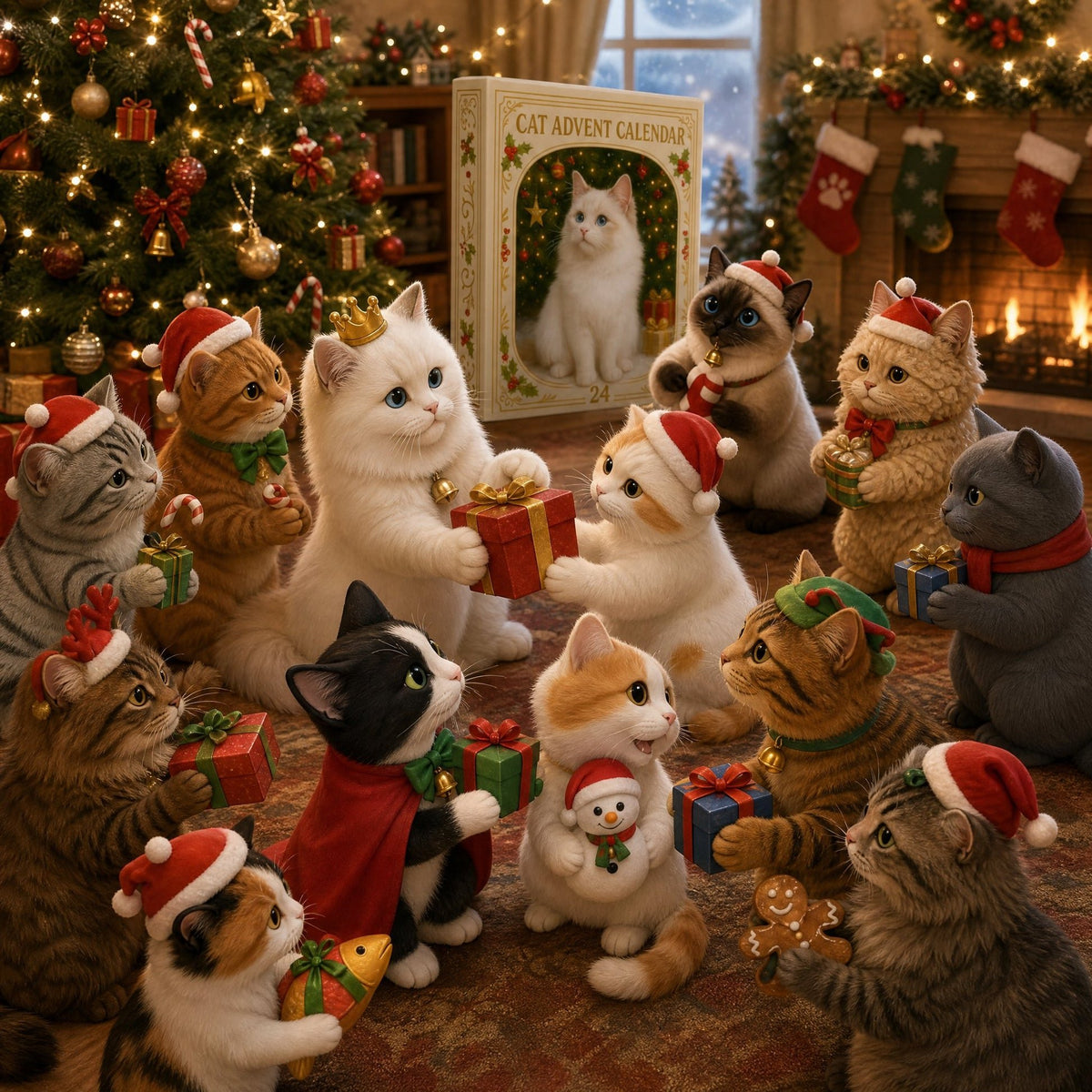 ⏳ Today 49% OFF –🐱 Advent Calendar 2026 Cat Advent Calendar - Giftfor Adults Friends CatOwners and Lovers Christmas Holiday Countdown Gift