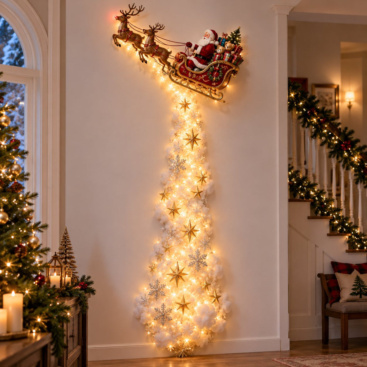 ✨Christmas Magic Trail Wall Light - A Little Christmas Magic, Right on Your Wall🎄