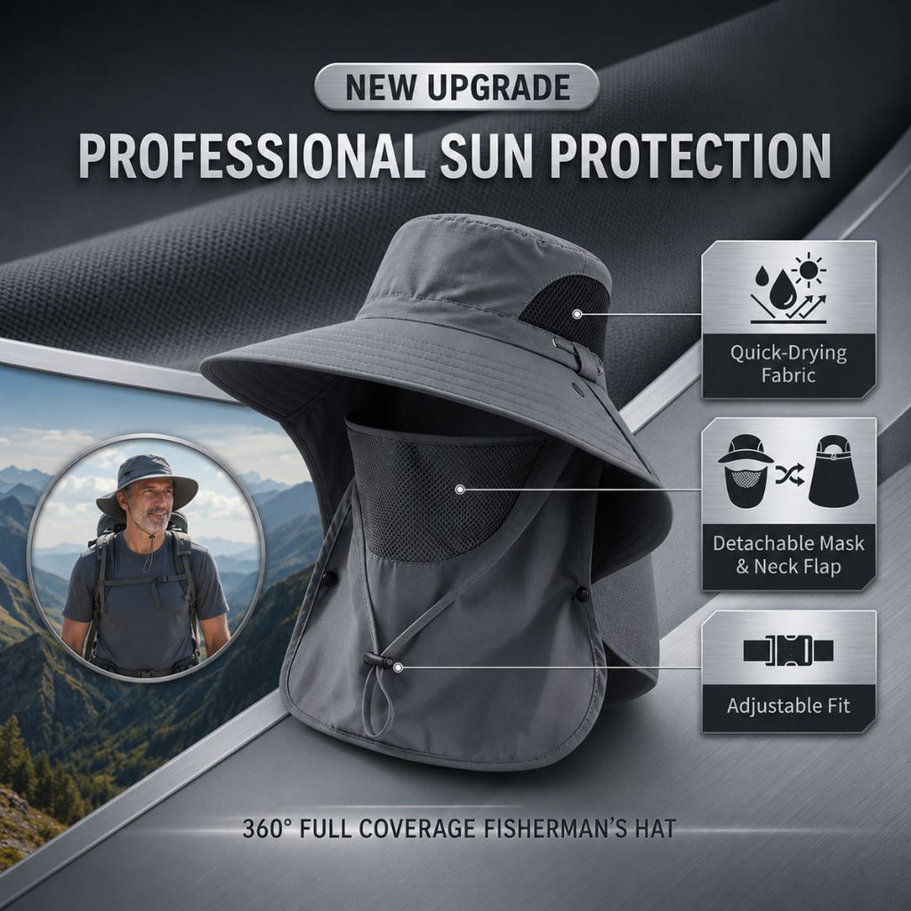 ☀️ SUMMER SALE 49% OFF 🔥 UPF 50+ Sun Protection Hat With Full Face & Neck Coverage