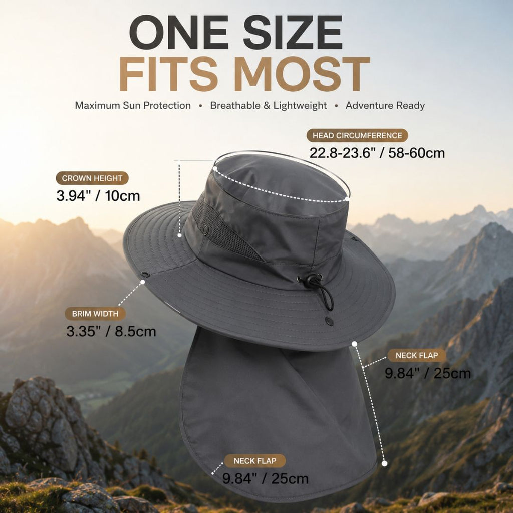 ☀️ SUMMER SALE 49% OFF 🔥 UPF 50+ Sun Protection Hat With Full Face & Neck Coverage
