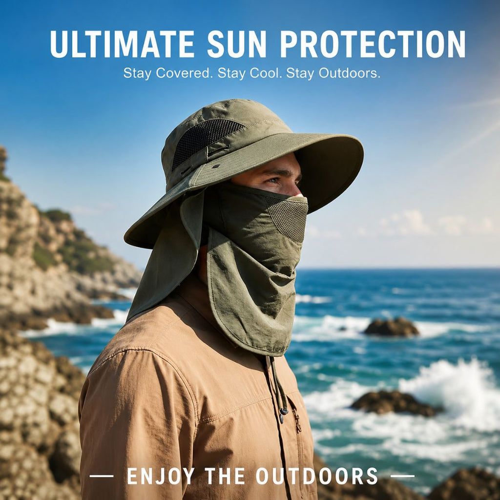 ☀️ SUMMER SALE 49% OFF 🔥 UPF 50+ Sun Protection Hat With Full Face & Neck Coverage