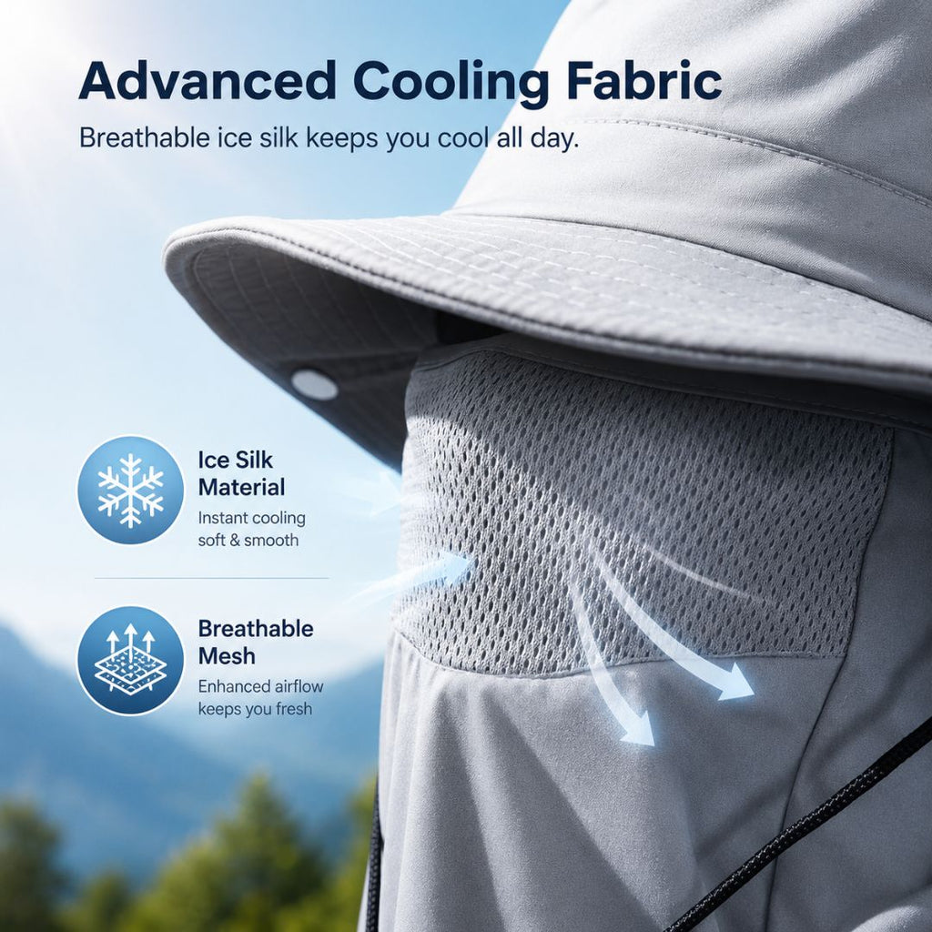 ☀️ SUMMER SALE 49% OFF 🔥 UPF 50+ Sun Protection Hat With Full Face & Neck Coverage