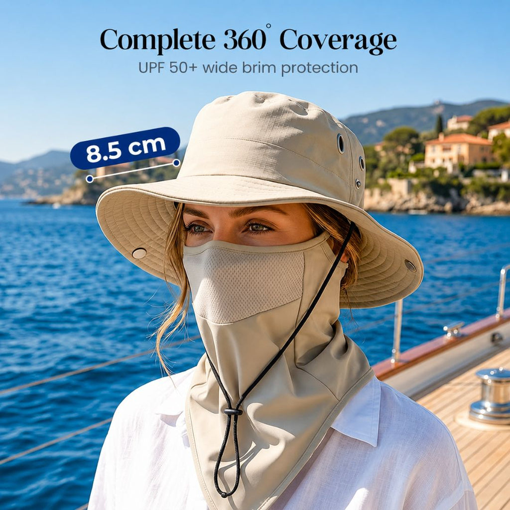 ☀️ SUMMER SALE 49% OFF 🔥 UPF 50+ Sun Protection Hat With Full Face & Neck Coverage