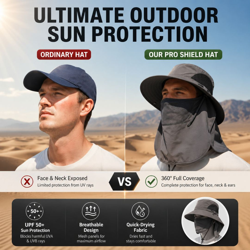 ☀️ SUMMER SALE 49% OFF 🔥 UPF 50+ Sun Protection Hat With Full Face & Neck Coverage