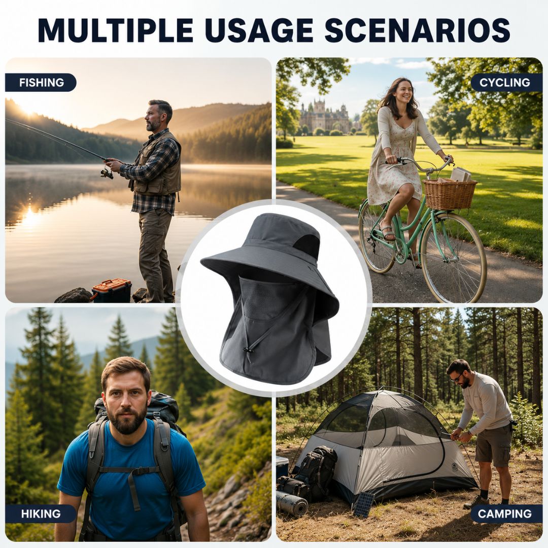 ☀️ SUMMER SALE 49% OFF 🔥 UPF 50+ Sun Protection Hat With Full Face & Neck Coverage
