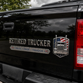 🚚 Retired Truck Driver Car Emblem Badge